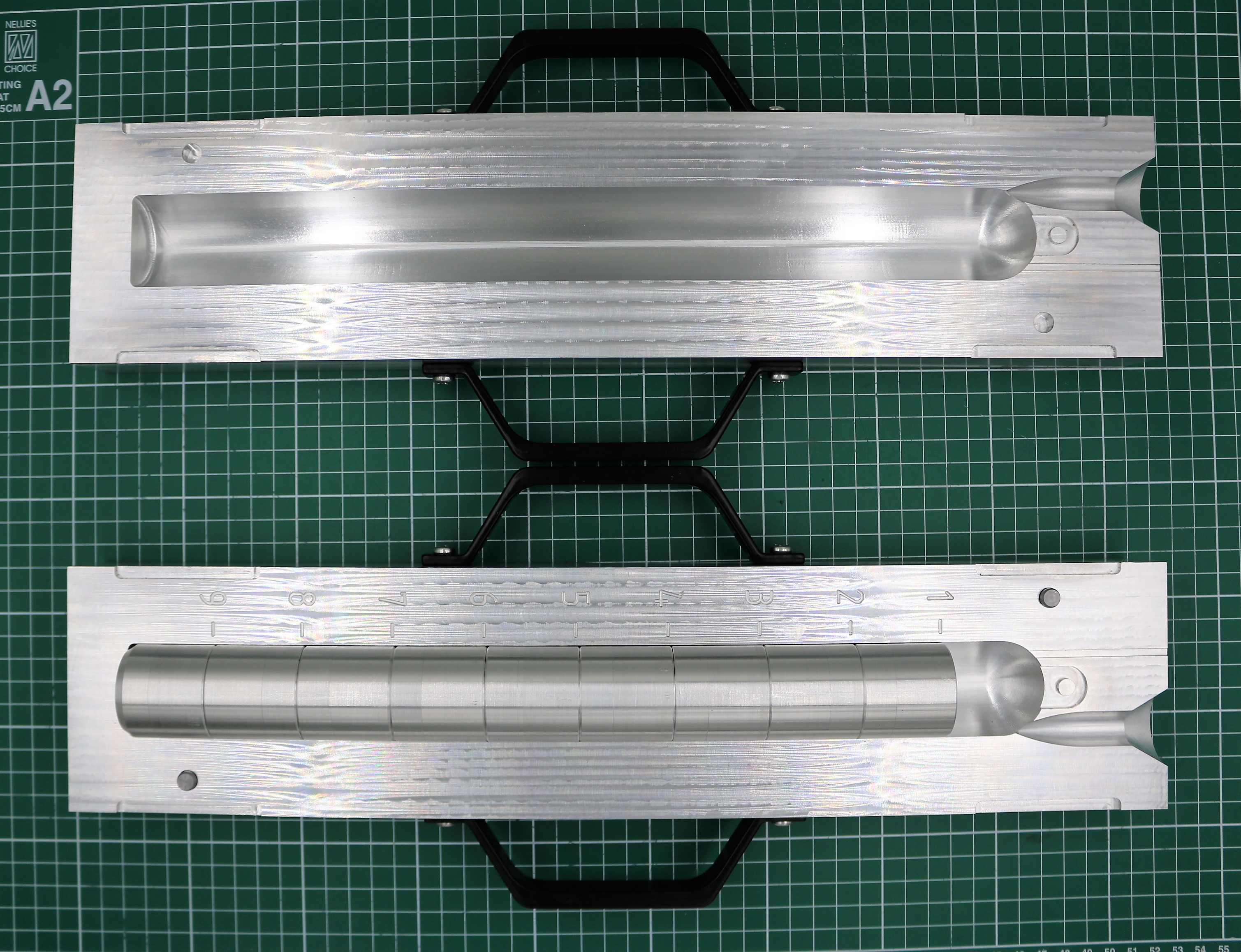 Deep Drop Weight Mold 5 LB 2 Cavity Cod Sinker Aluminum CNC 