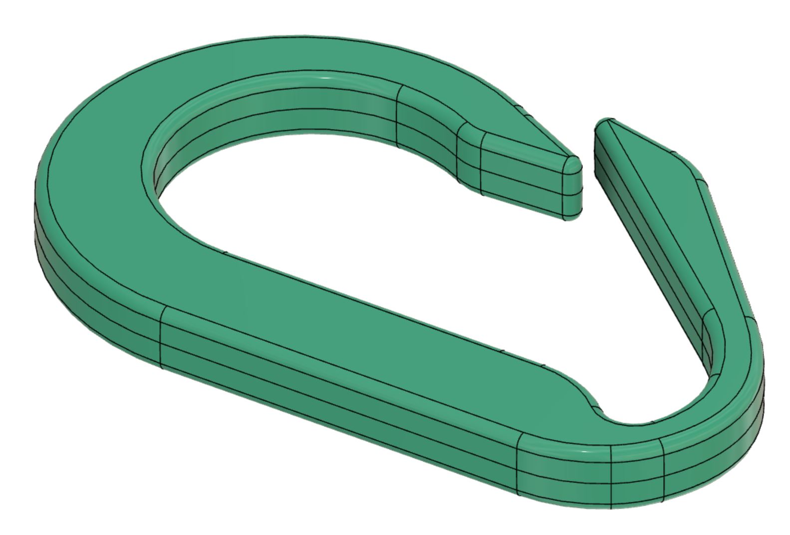 Custom Plastic Carabiner Injection Mold