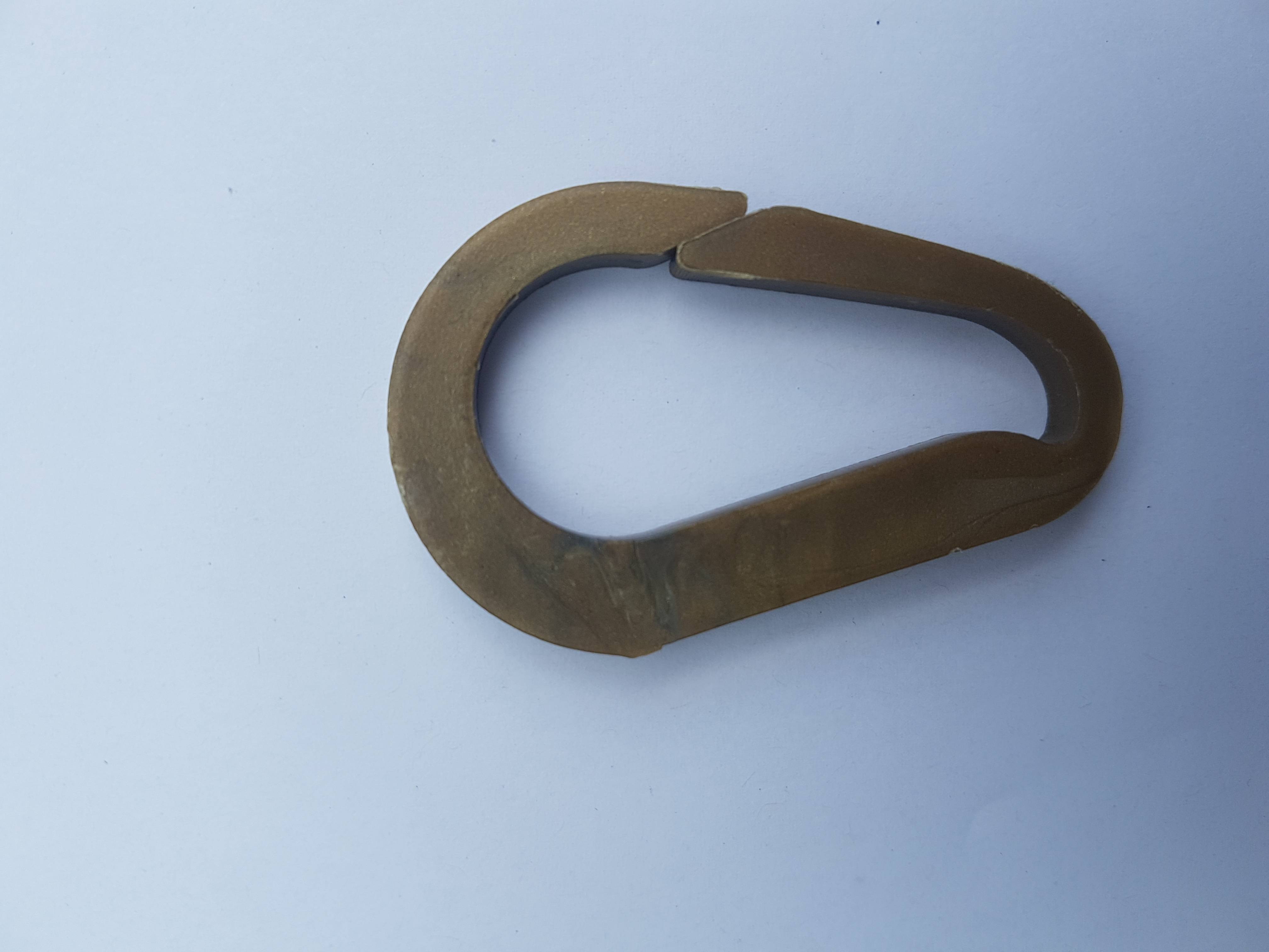 Plastic carabiner made from recycled plastic caps TRINKET 